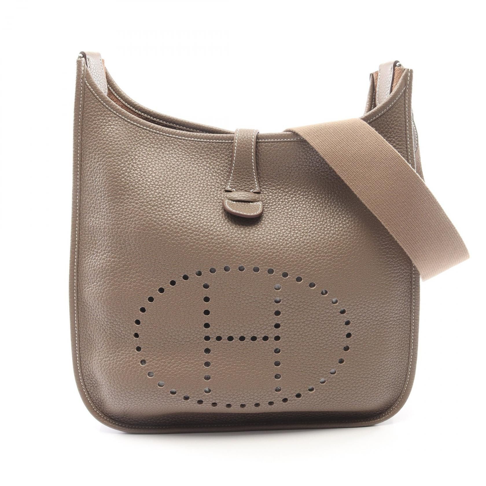Hermes Hermes Hermes Evelyne I GM Calfskin Shoulder Bag Leather Shoulder Bag Stamp N (2010) DUTY FREE for USA Size ONE SIZE - 1 Thumbnail