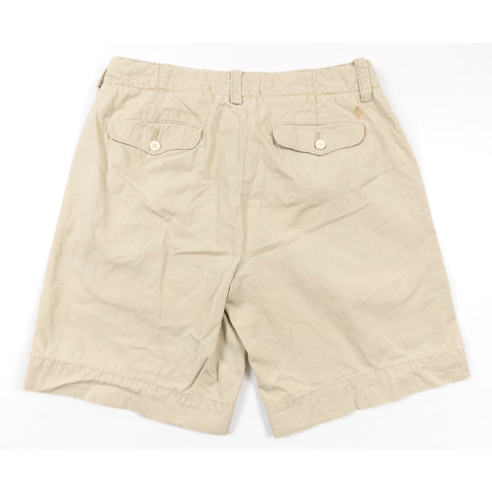 Polo Ralph Lauren Polo Ralph Lauren Chino Shorts Adult 32 Beige Flat Front Casual Regular Fit Mens Size US XS / EU 42 / 0 - 5 Thumbnail