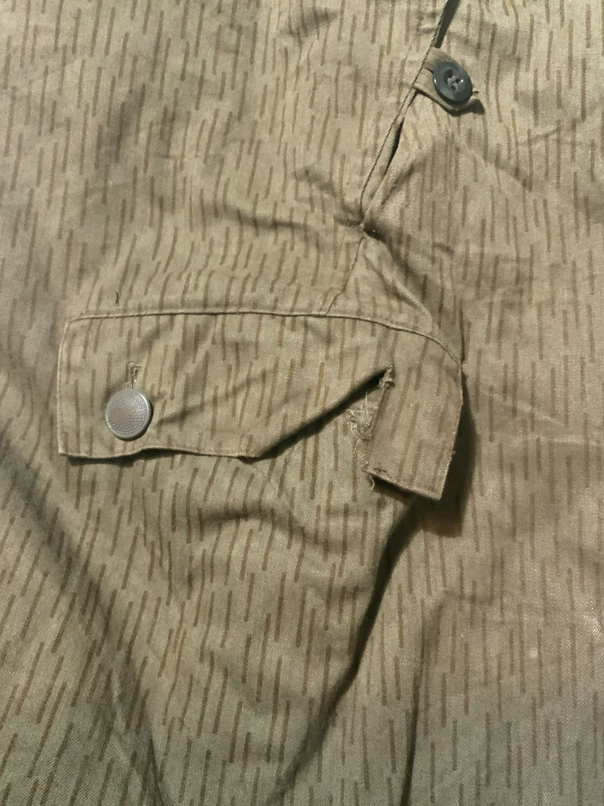Vintage M48 East German Army Strichtarn Cargo Camo Cold War Pants Size US 38 / EU 54 - 14 Thumbnail