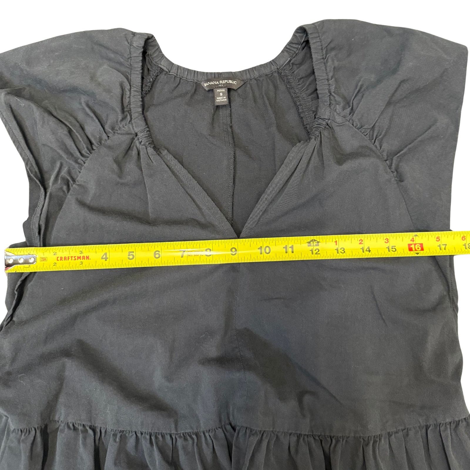 Banana Republic Banana Republic Tiered A-Line Mini Dress | Small Petite Size S / US 4 / IT 40 - 6 Thumbnail