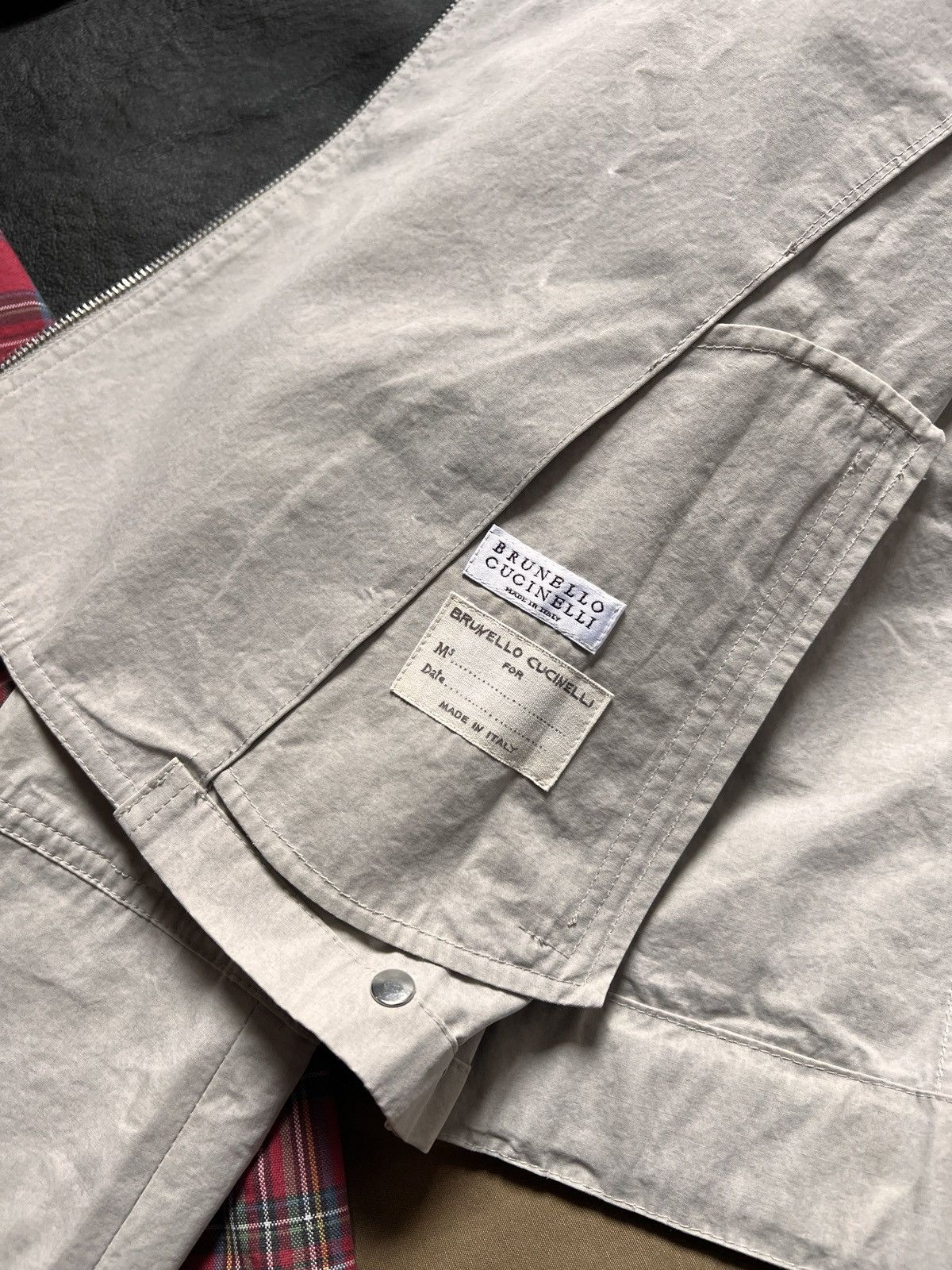 Brunello Cucinelli Brunello Cucinelli Assymetric Zipper Cotton Jacket IT42 Size M / US 6-8 / IT 42-44 - 10 Thumbnail