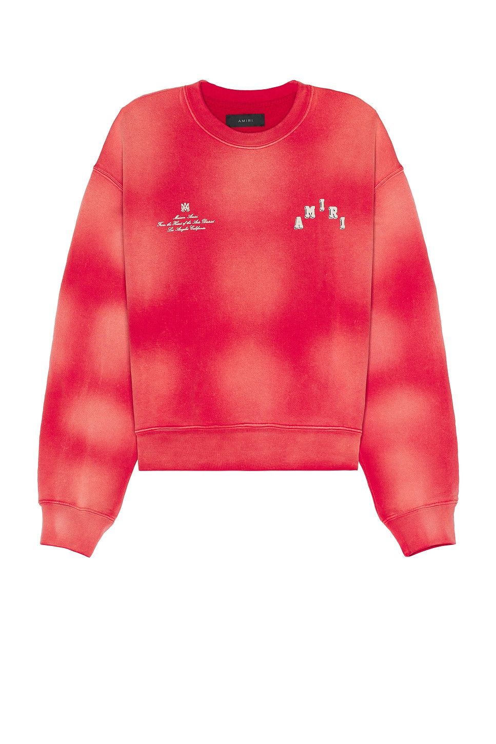 Amiri o1gr1nt1024 Vintage Collegiate Crewneck Sweatshirt in Red Size US XXL / EU 58 / 5 - 1 Thumbnail