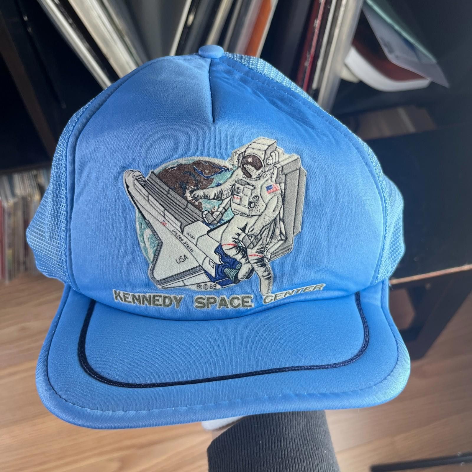 Vintage Vintage 80s Kennedy Space Center USA Trucker Snapback Hat Size ONE SIZE - 1 Thumbnail