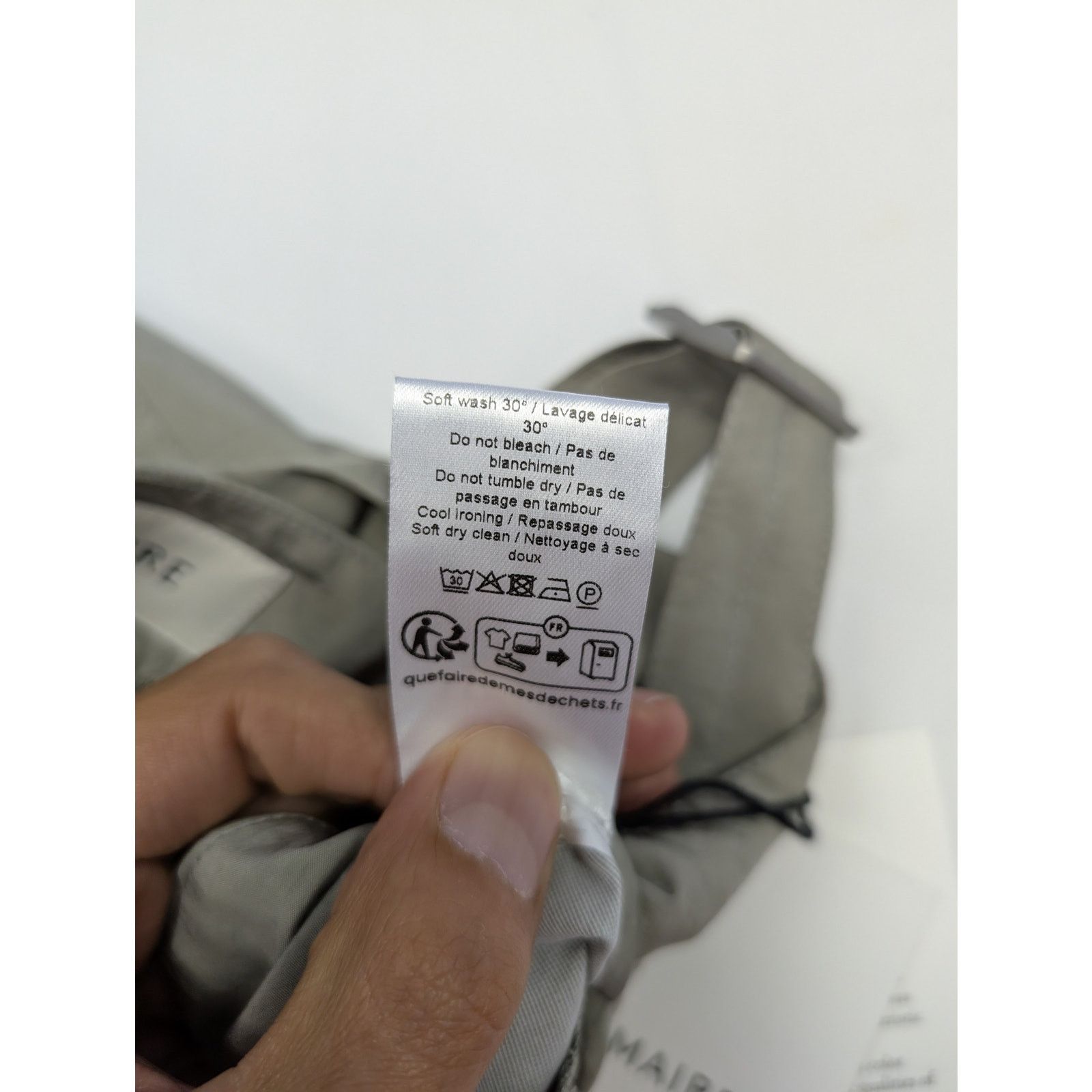 Lemaire o1rshd1 CC20 Seamless Belted Pants in Light Misty Grey Size US 34 / EU 50 - 12 Thumbnail