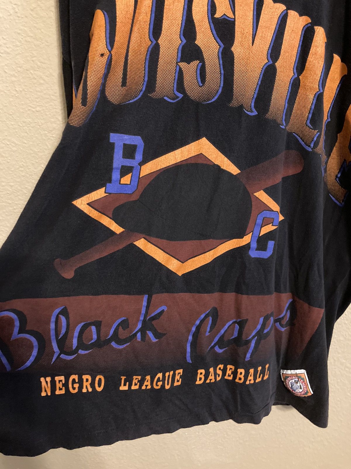 Authentic Negro Leagues × Vintage Vintage 90s AOP Louisville Black Caps Negro League Shirt Size US XXL / EU 58 / 5 - 7 Thumbnail