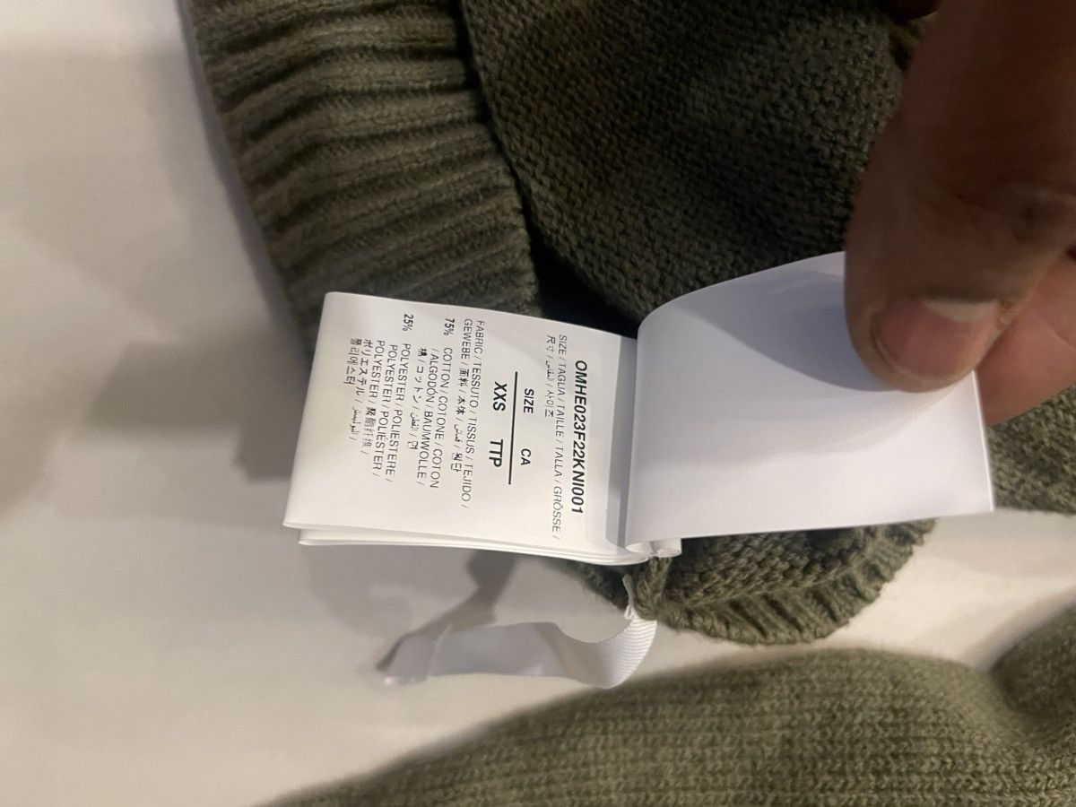 Off-White Off white khaki diagonal arrow knit crew neck Size M / US 6-8 / IT 42-44 - 6 Thumbnail