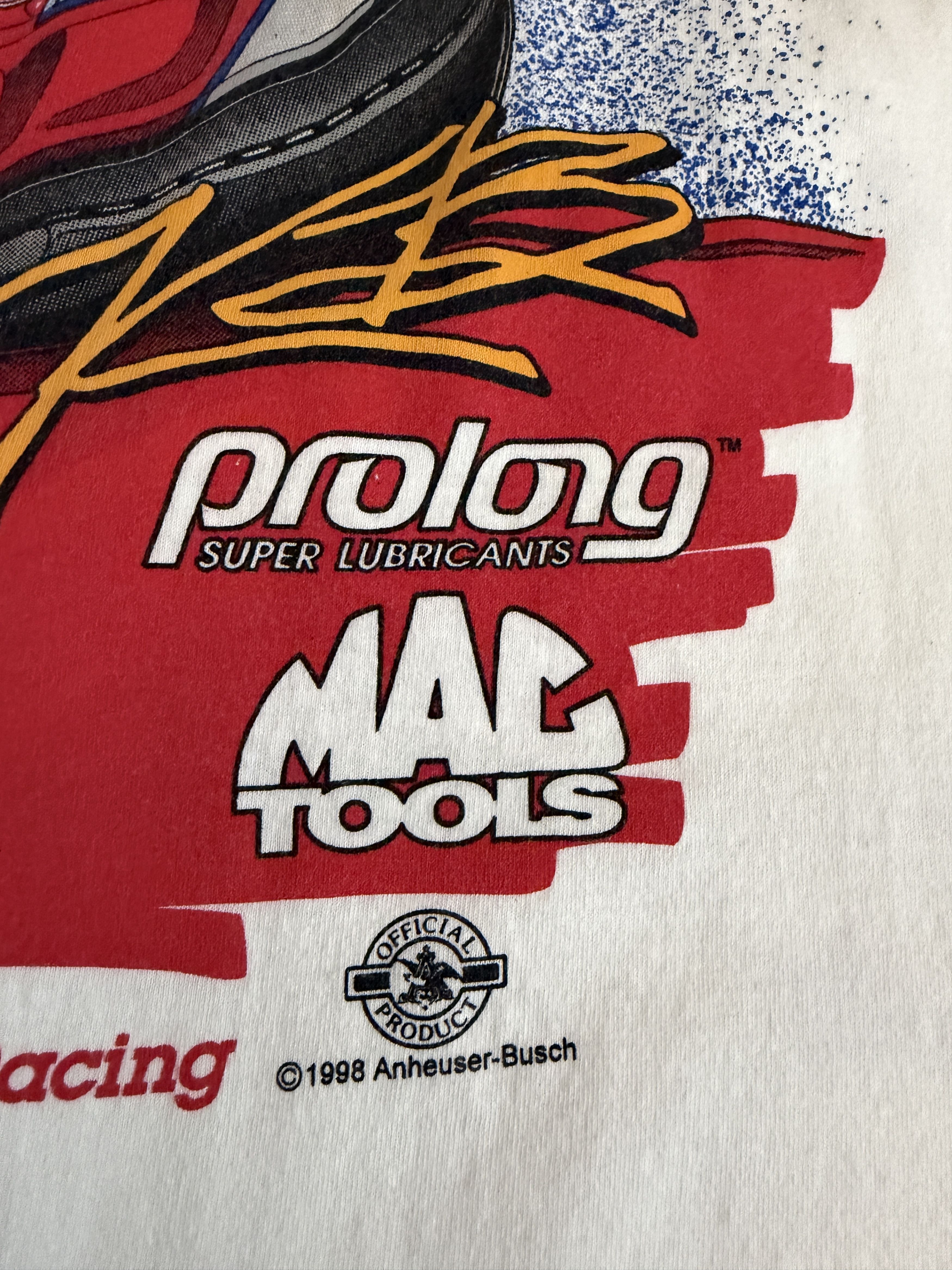 Budweiser Vintage Budweiser NHRA Racing tee Size US L / EU 52-54 / 3 - 5 Thumbnail