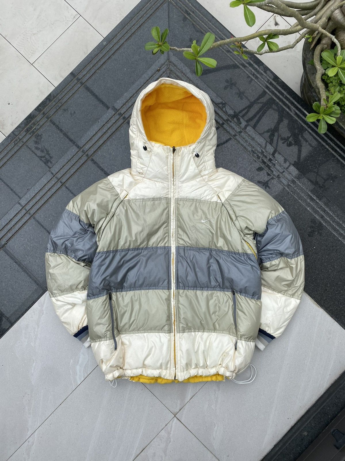 Nike × Vintage 90’s NIKE RARE LOGO Y2K REVERSIBLE RETRO DOWN PUFFER JACKET Size US XL / EU 56 / 4 - 1 Thumbnail