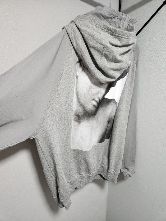 Damir Doma Damir Doma Double layer hood with back statue print Size US M / EU 48-50 / 2 - 7 Thumbnail
