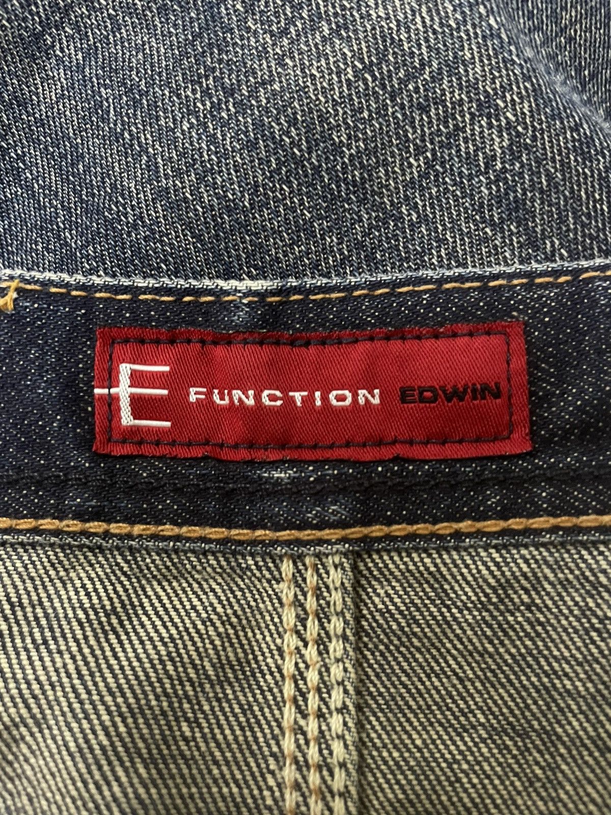 Edwin × Le Grande Bleu (L.G.B.) × Vintage 2000s Edwin Engineered E Function Curved Leg Aging Jeans Size US 36 / EU 52 - 18 Thumbnail
