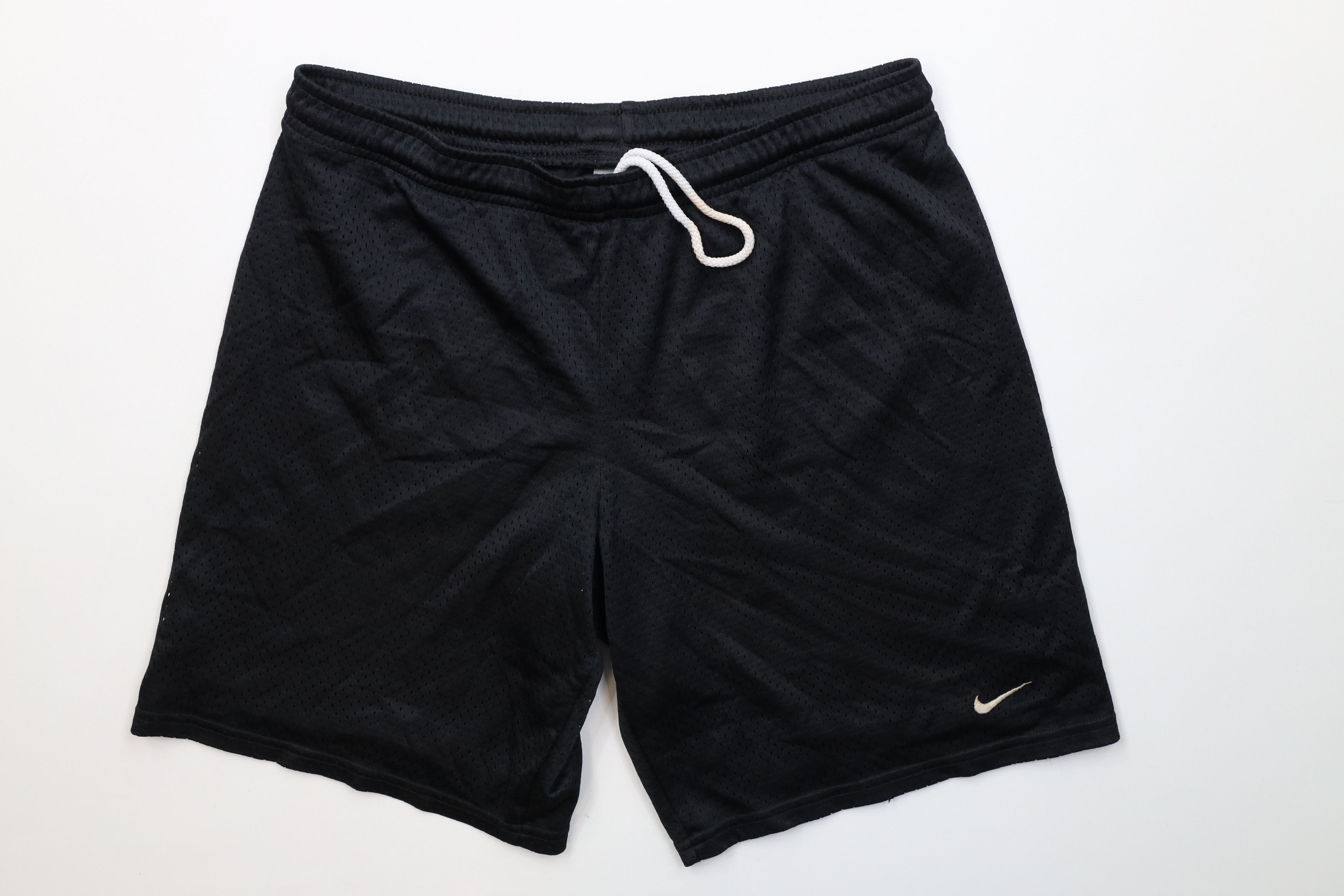 Nike Vintage Y2K Nike Scott Mini Swoosh Shorts Black Babydoll Size 28" / US 6 / IT 42 - 1 Thumbnail
