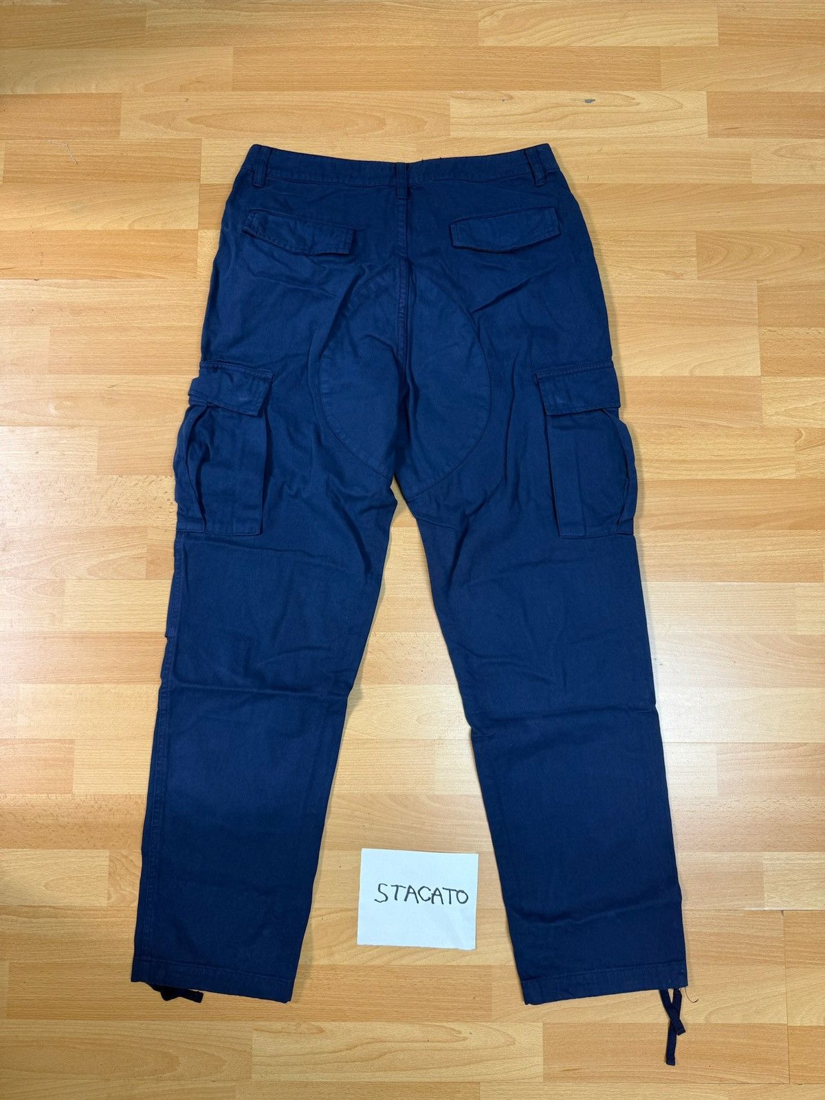 Rap Tees × Vintage Demo World Cargo Pants Blue 34 Size US 34 / EU 50 - 3 Thumbnail