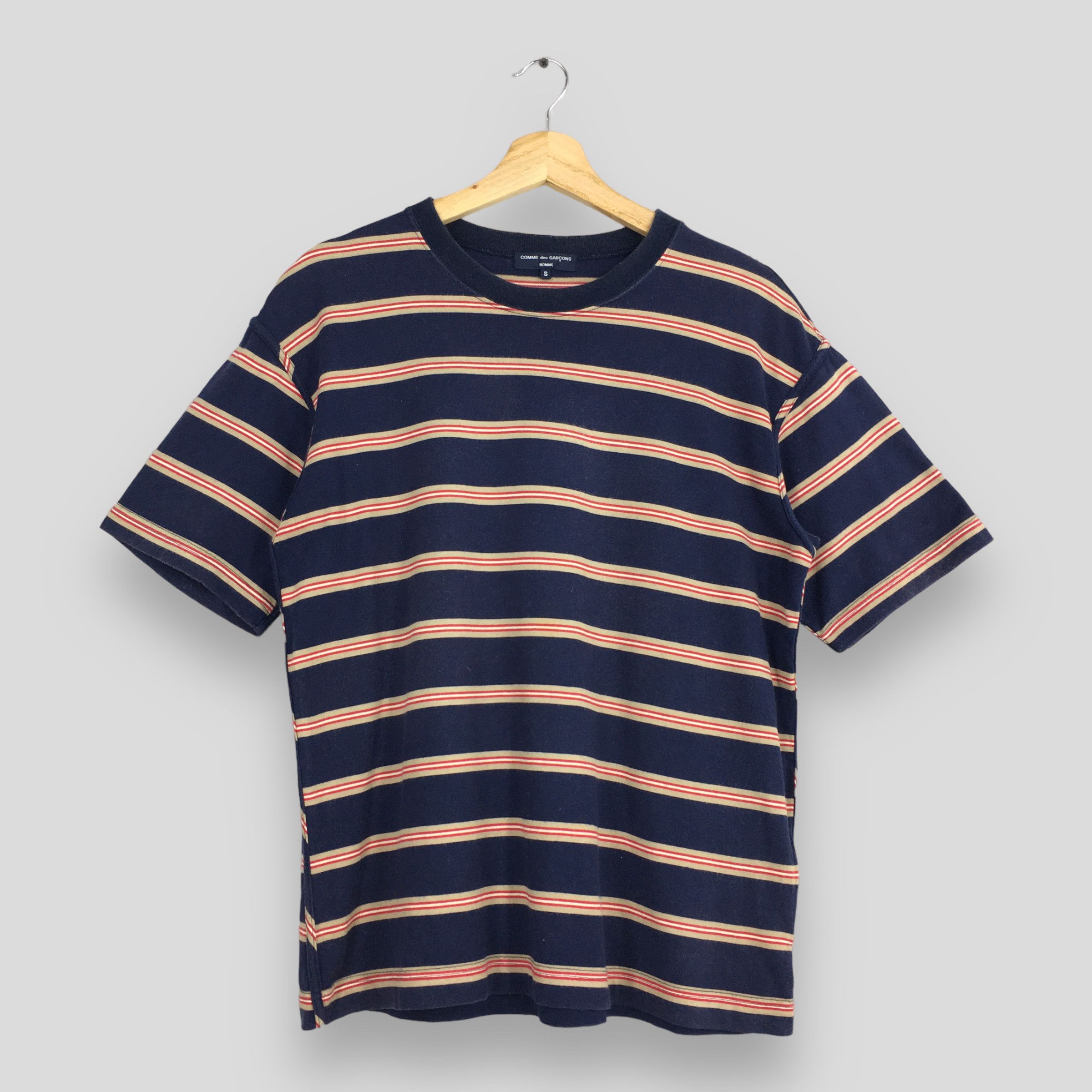 Comme des Garcons Comme Des Garcons Homme Stripes Multicolor T shirt Small Size US S / EU 44-46 / 1 - 1 Thumbnail