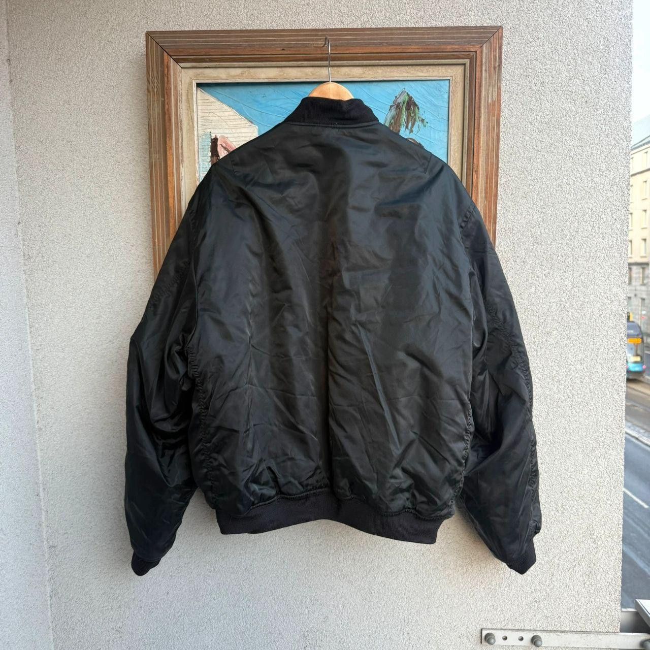 Vintage Alpha Vintage 90s Jacket Black Military Size US L / EU 52-54 / 3 - 4 Thumbnail