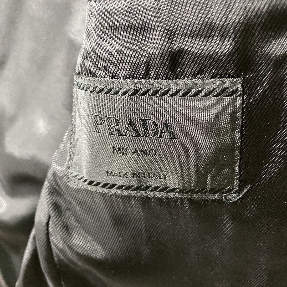 Prada × Vintage Vintage Prada Wool Blazer Size 46 Dark Grey Colour Size 46R - 6 Thumbnail