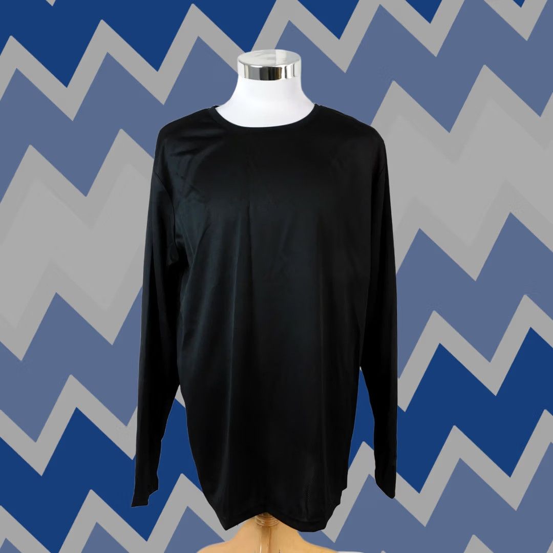 Vintage Zone Pro Men's Long Sleeve T-Shirt Crew Neck Black XL Sports Shirt Size US XL / EU 56 / 4 - 1 Thumbnail