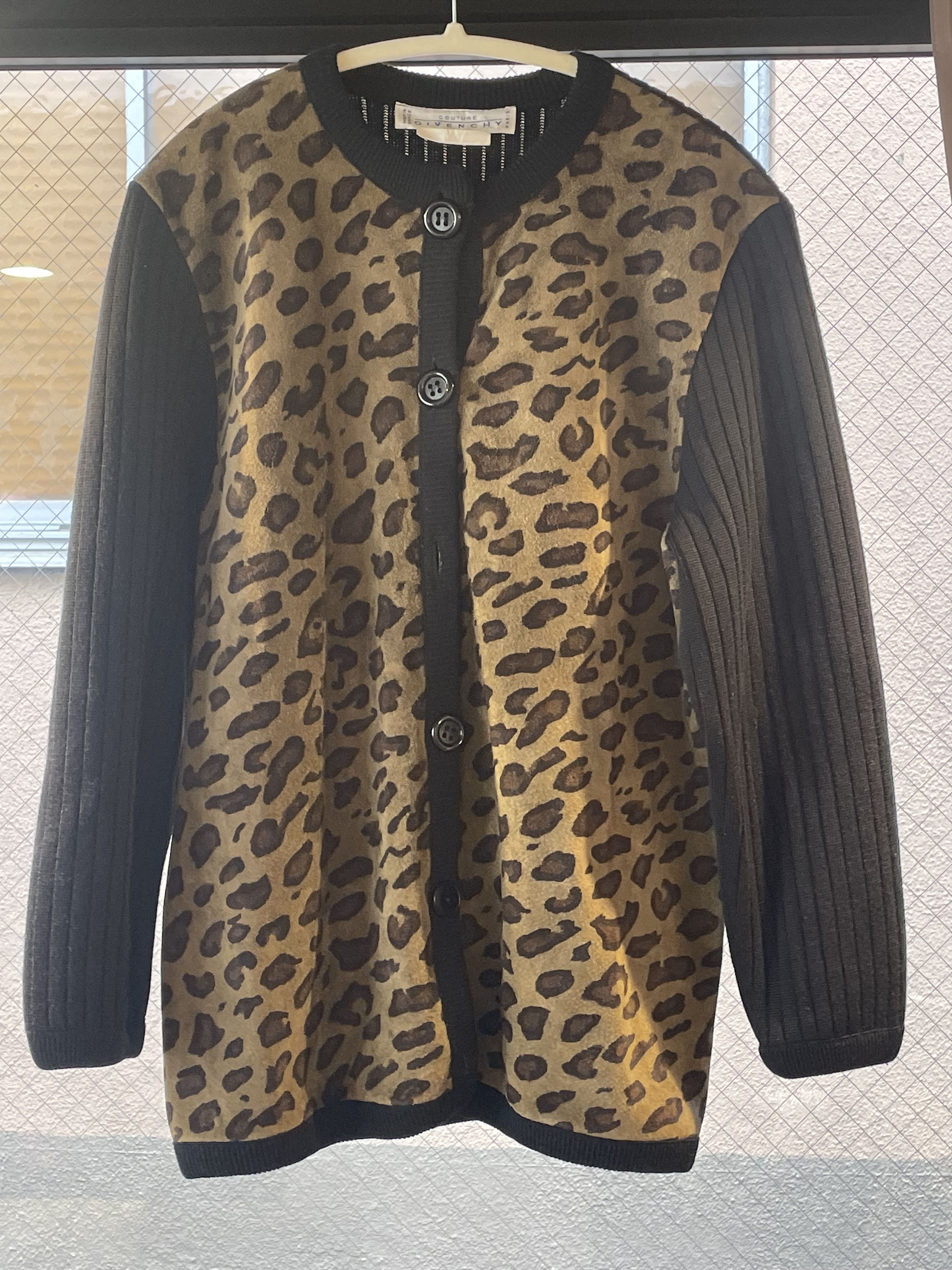Givenchy Givenchy Laine Wool Leopard Print Cardigan【FREE SHIPPING】 Size M / US 6-8 / IT 42-44 - 1 Thumbnail