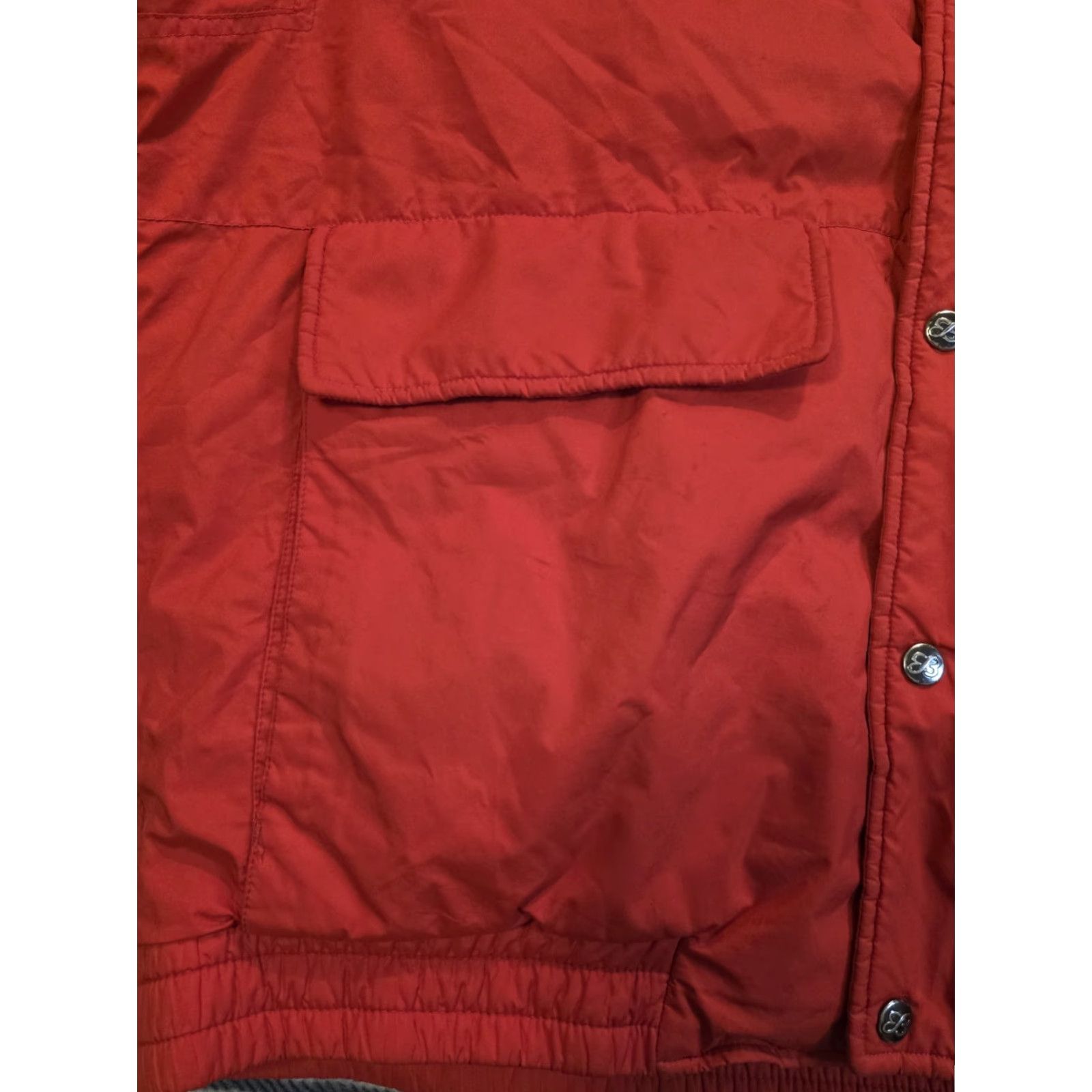 Eddie Bauer VINTAGE Eddie Bauer Jacket Bomber Mens XL Red Down Hooded Nylon Quilted Mid-Length 80s 90s Outdoor Winter Fall Spring Size US XL / EU 56 / 4 - 4 Thumbnail