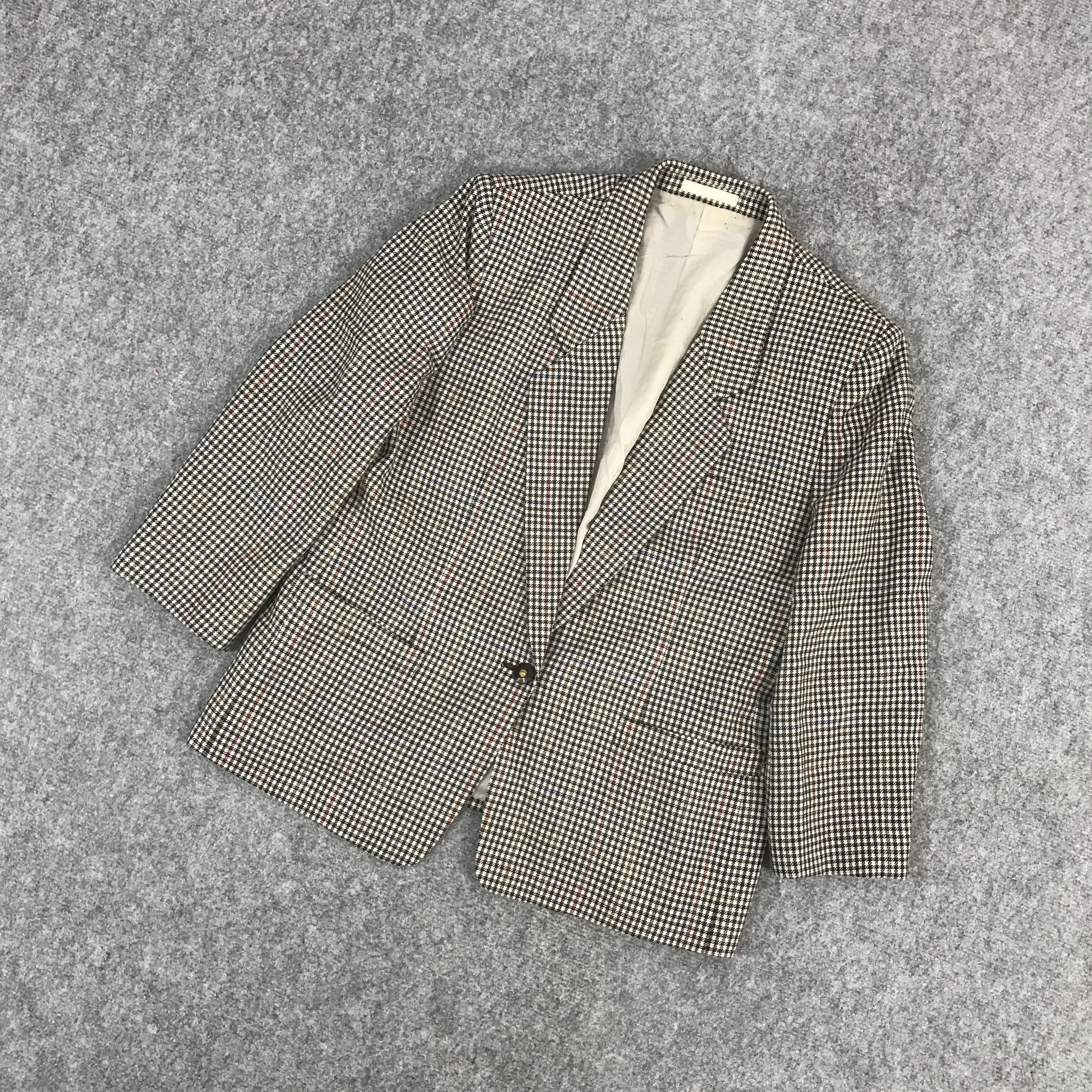 Burberry × Japanese Brand × Vintage BURBERRYS FLANNEL BLAZER JACKET Size US M / EU 48-50 / 2 - 5 Thumbnail