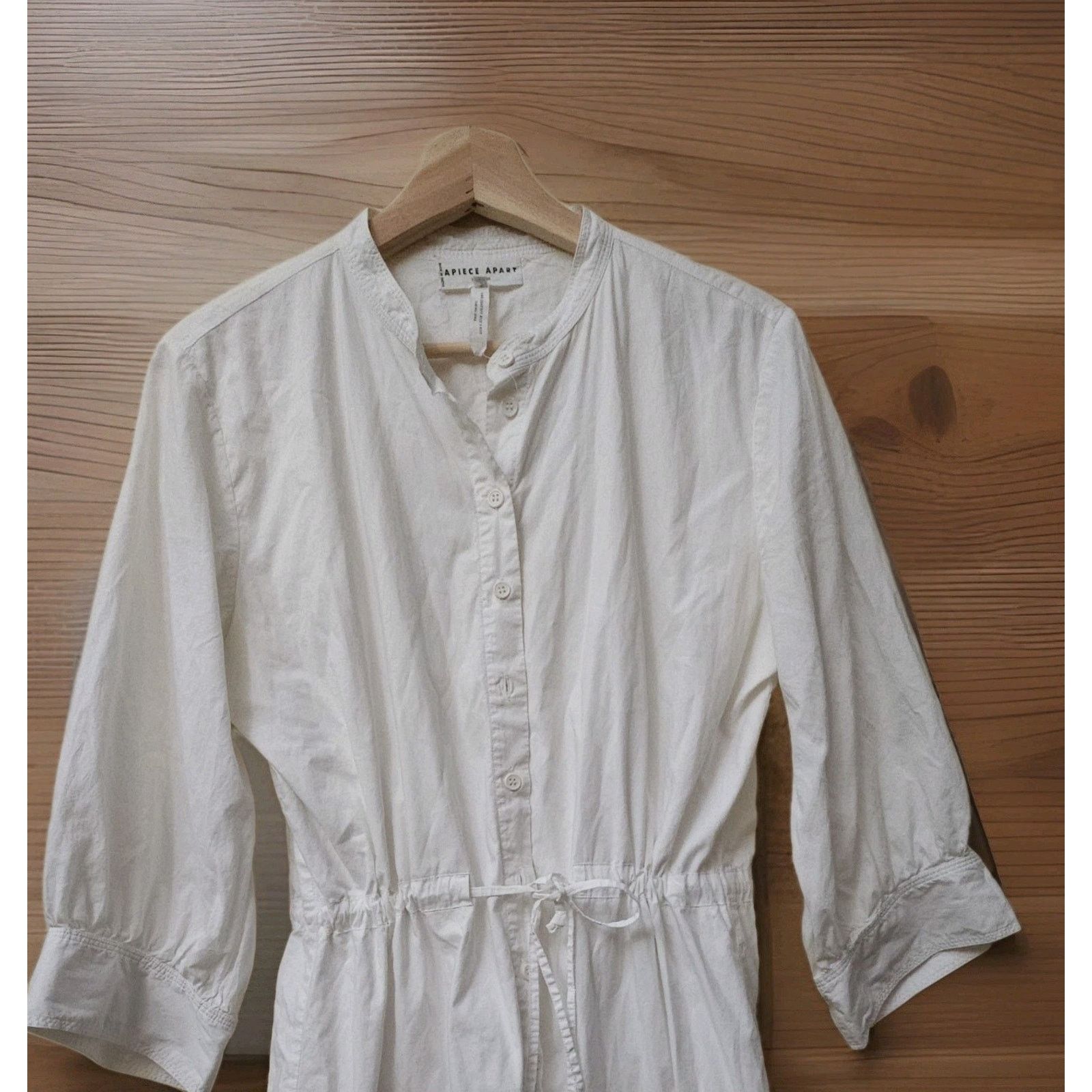 Apiece Apart Apiece Apart Anna Maxi Dress Tiered White Cotton Size 8 Size M / US 6-8 / IT 42-44 - 4 Thumbnail