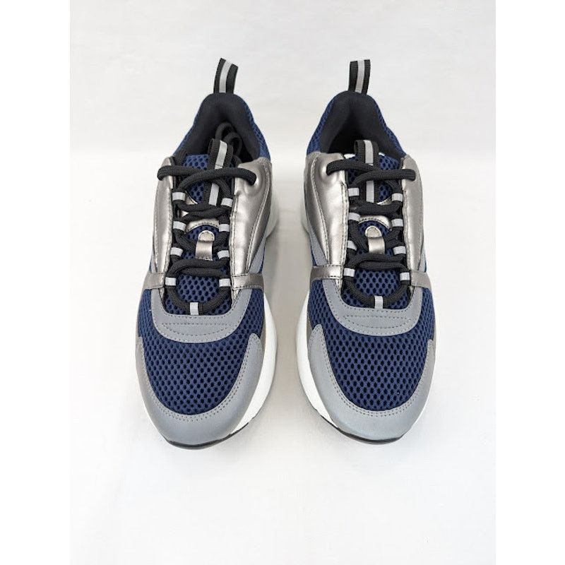 Dior o1rshd1 B22 Calfskin Mesh Sneakers in Grey/Blue Size US 8 / EU 41 - 15 Thumbnail