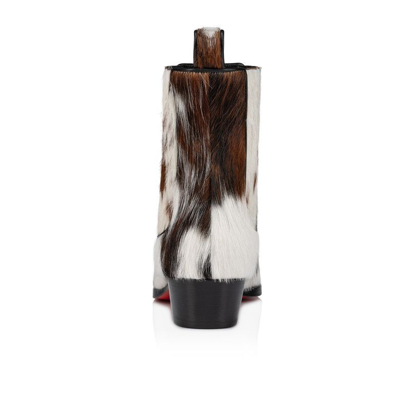 Christian Louboutin os11x0526 Cheliviss Ankle Boots in Brown/White Size US 8 / EU 41 - 3 Thumbnail