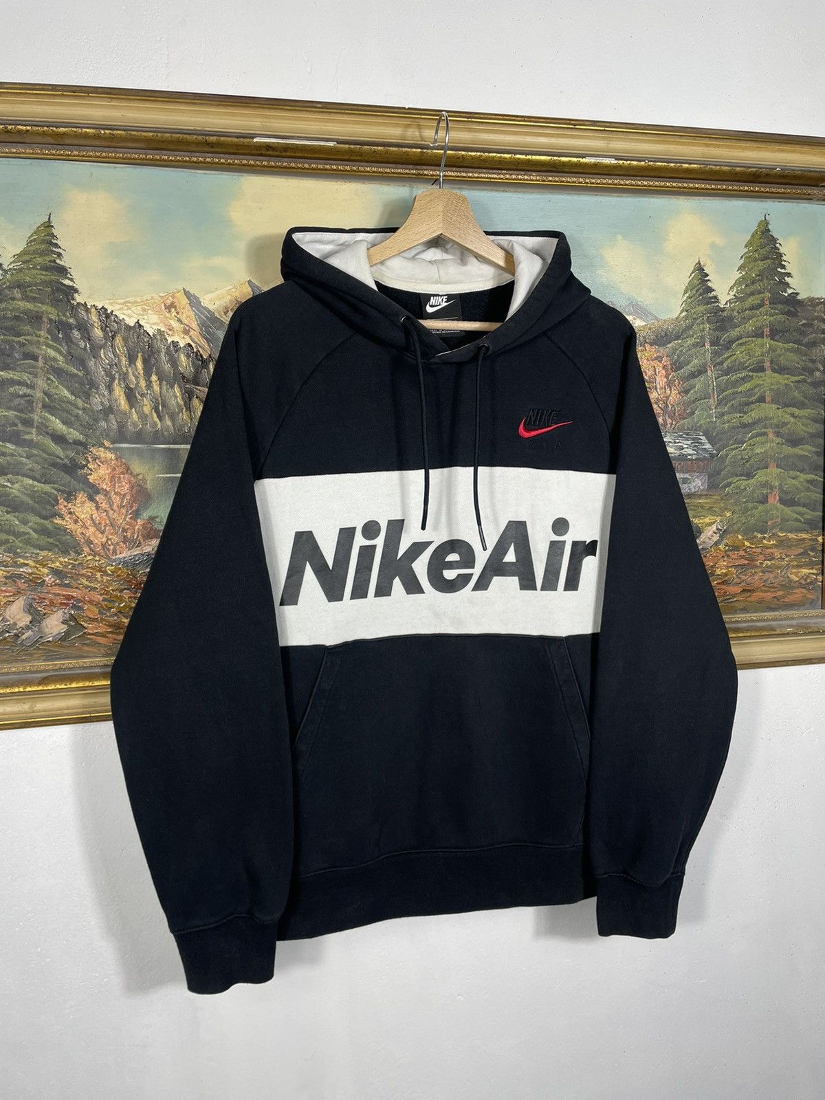 Nike × Vintage Nike Air Sweatshirt Loose Boxy Skate Drip Swag Hiphop Rap Size US M / EU 48-50 / 2 - 2 Thumbnail