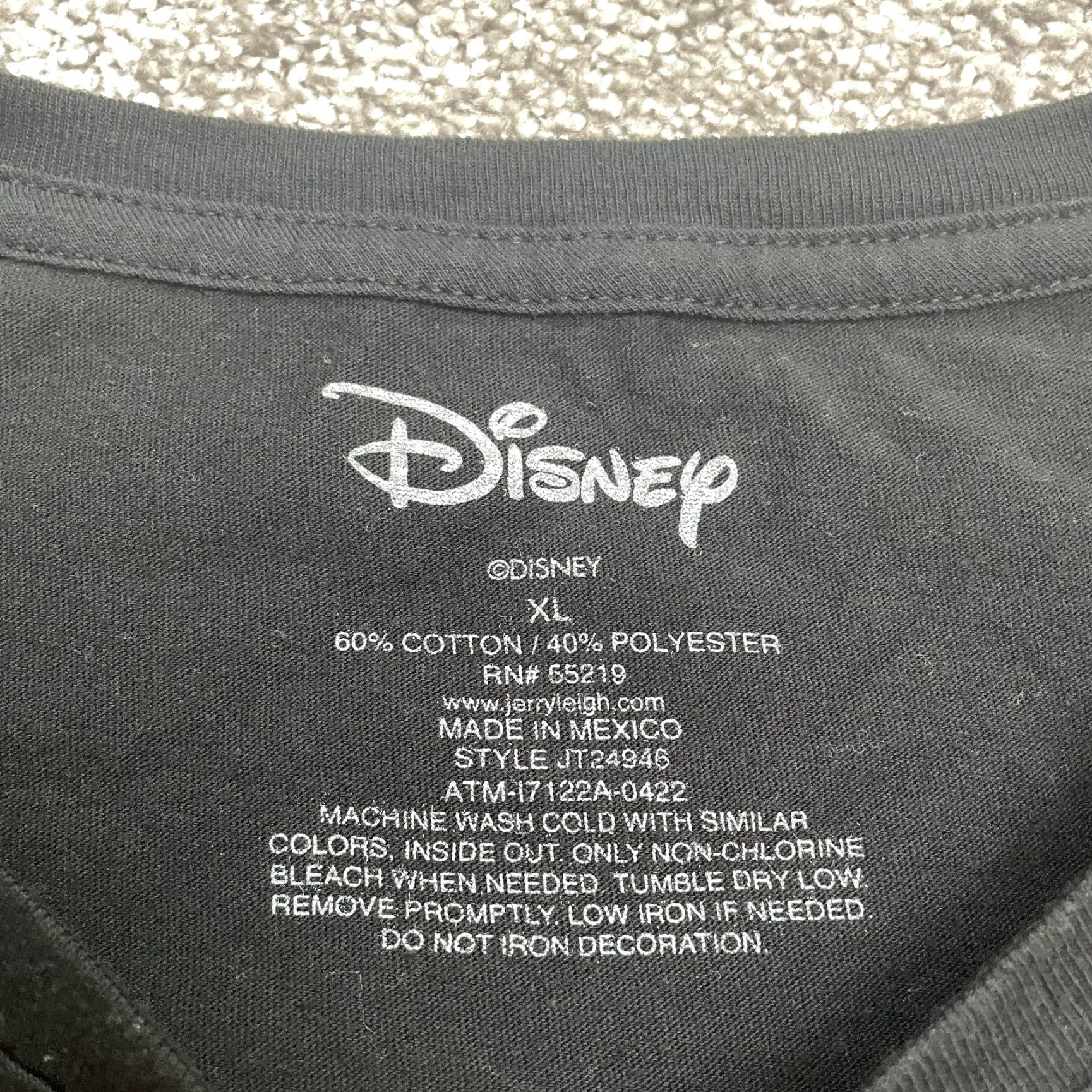 Disney Disney Alice In Wonderland Graphic T-Shirt Womens XL Black Crew Neck Casual Tee Size XL / US 12-14 / IT 48-50 - 4 Thumbnail