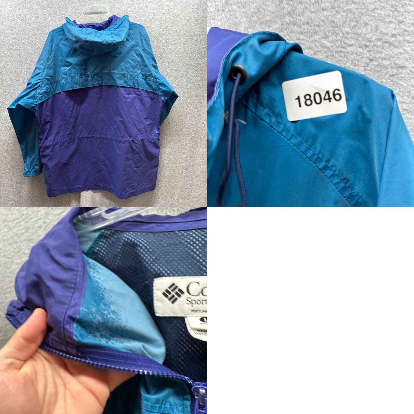 Vintage Columbia Jacket Womens Large Blue Hooded Packable 3-in-1 Zip Casual coat Size L / US 10 / IT 46 - 9 Thumbnail