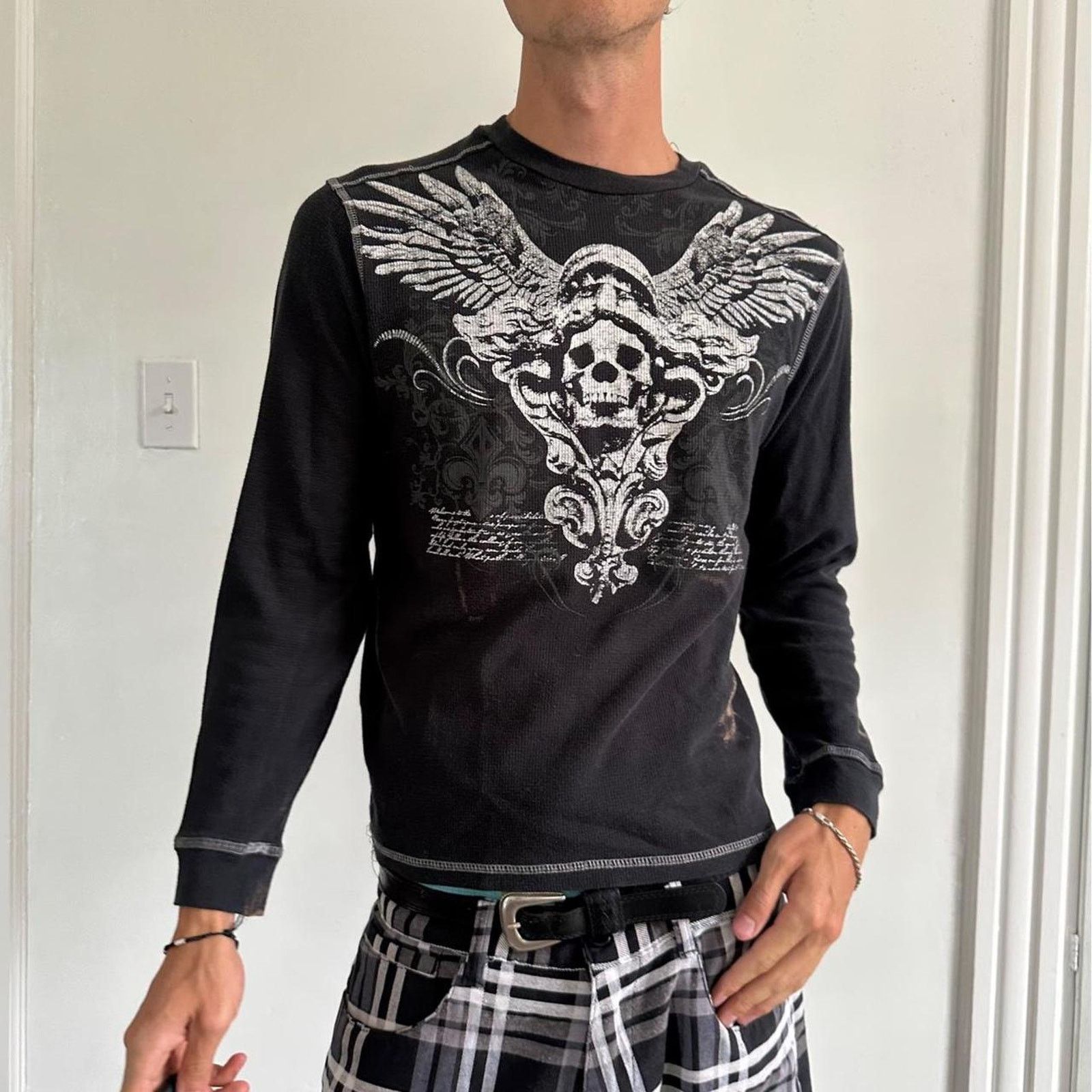 Supreme × Vintage supreme tattoo sacred heart thermal long sleeve