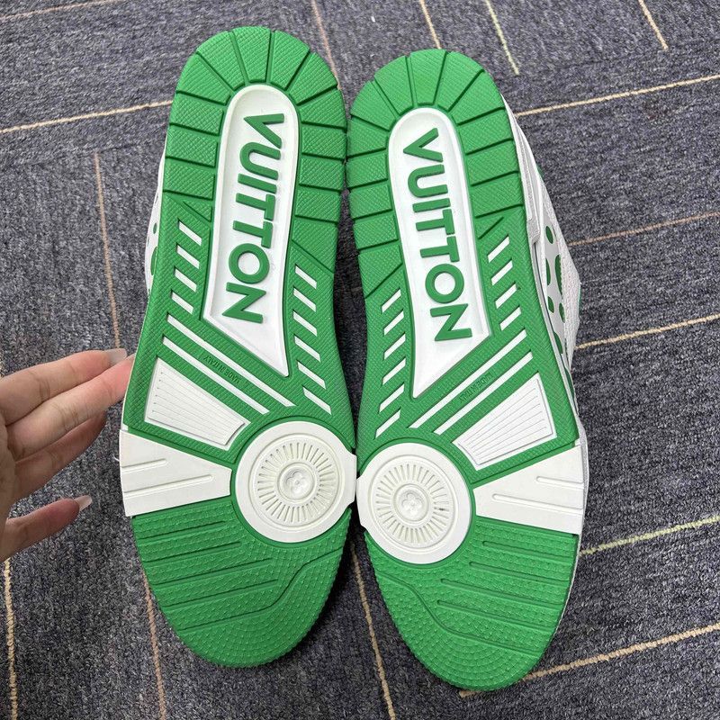 Louis Vuitton Yayoi Kusama x Louis Vuitton Trainers in White Green -2508 Size US 8.5 / EU 41-42 - 4 Thumbnail