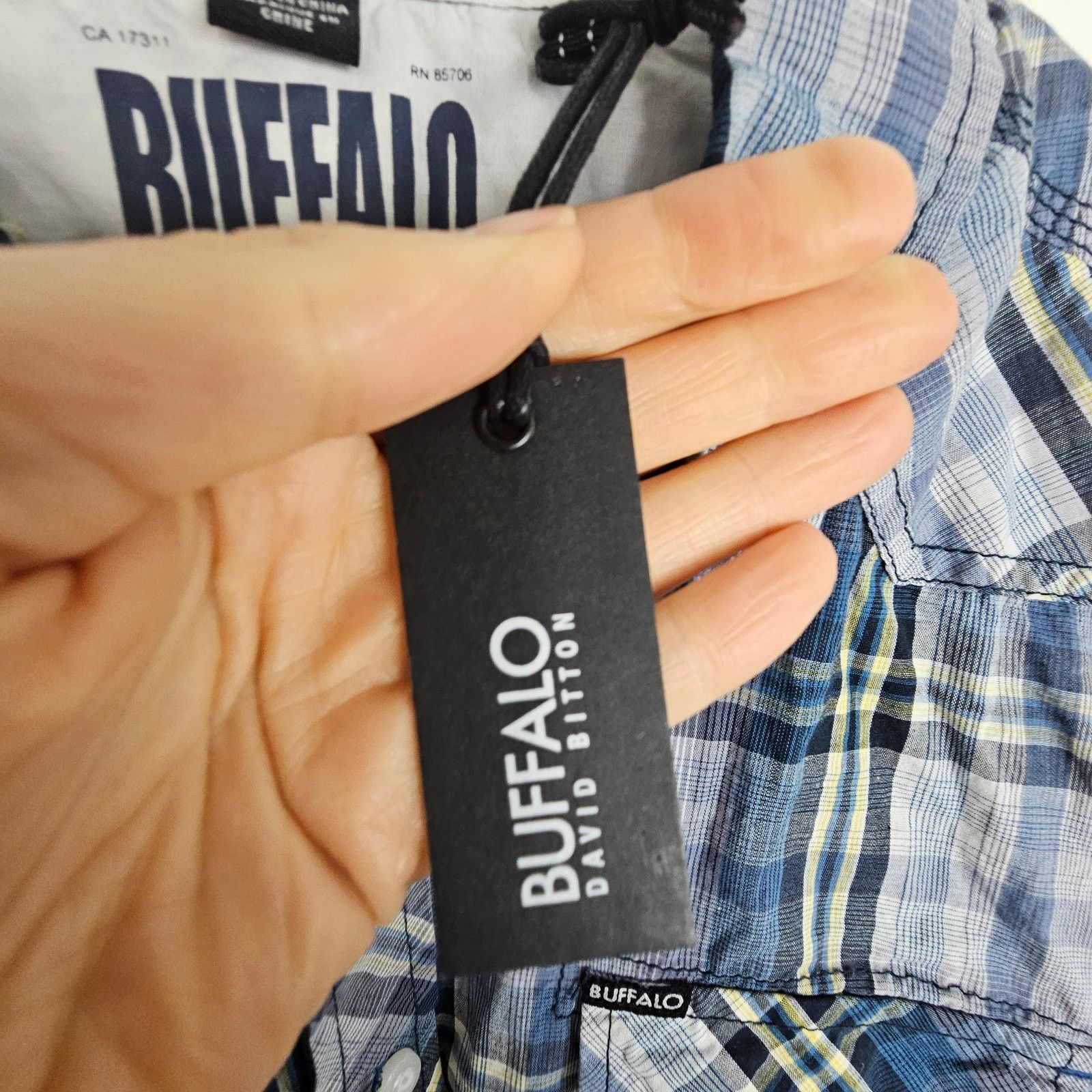 Buffalo David Bitton NEW Buffalo David Bitton Shirt Blue Plaid Western Shirt M Size US M / EU 48-50 / 2 - 6 Thumbnail