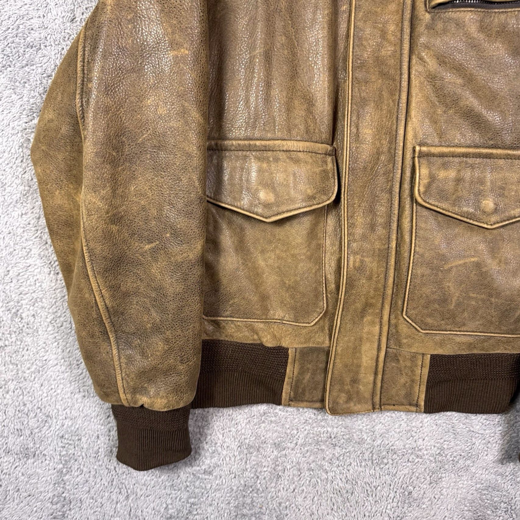 Vintage Cabela's Leather Jacket Mens S Bomber Coat A2 Style Flight Flyer Vintage Canada Jacket Size US S / EU 44-46 / 1 - 2 Thumbnail