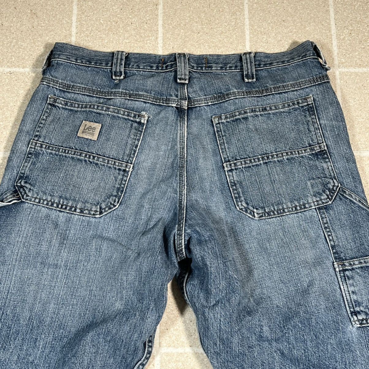 Lee Lee Jeans Loose Fit Carpenter Workwear Distress Pants Baggy Size US 36 / EU 52 - 2 Thumbnail