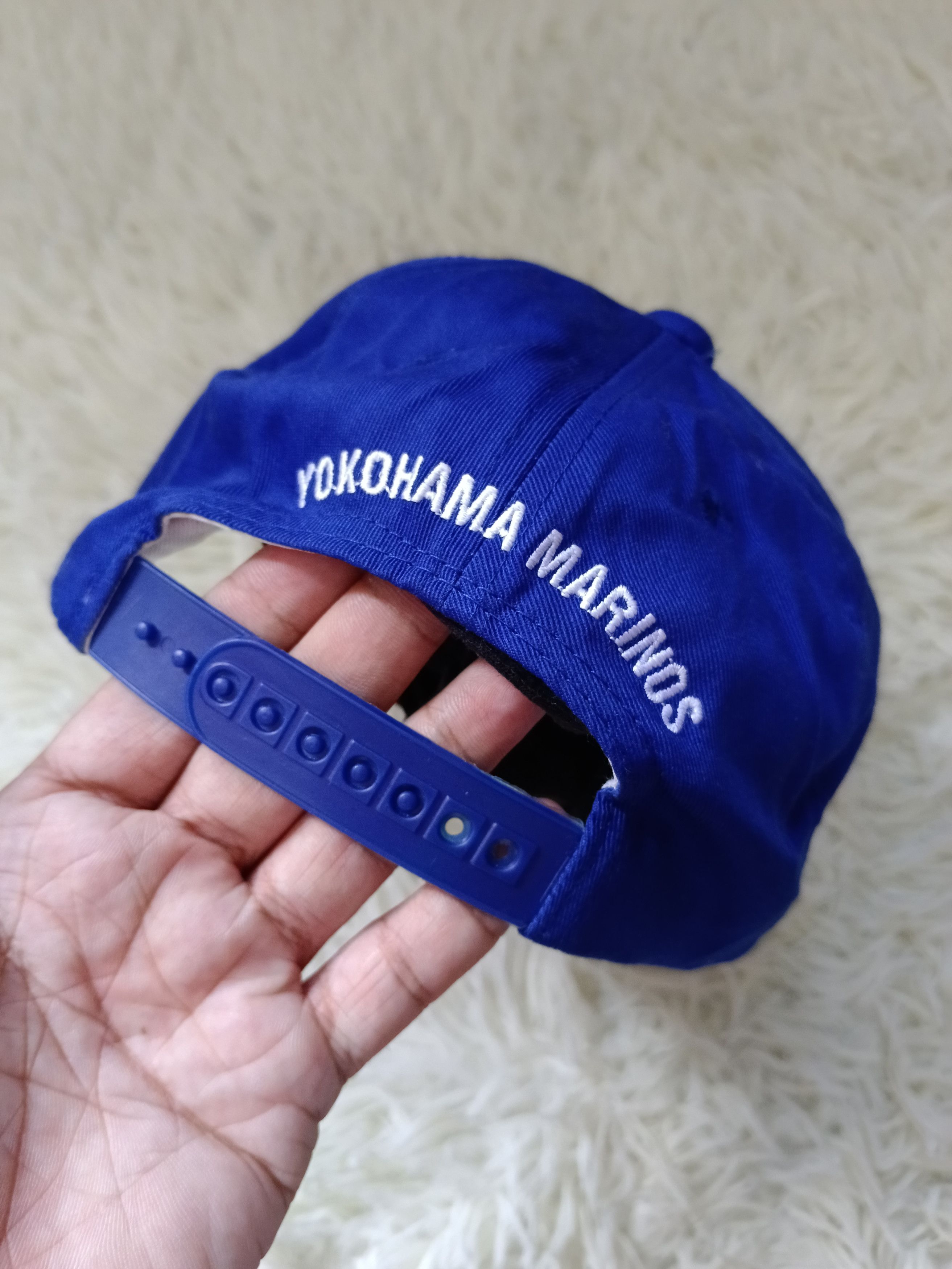Vintage 90s J.LUAGUE YOKOHAMA MARINOS HAT Size ONE SIZE - 4 Thumbnail