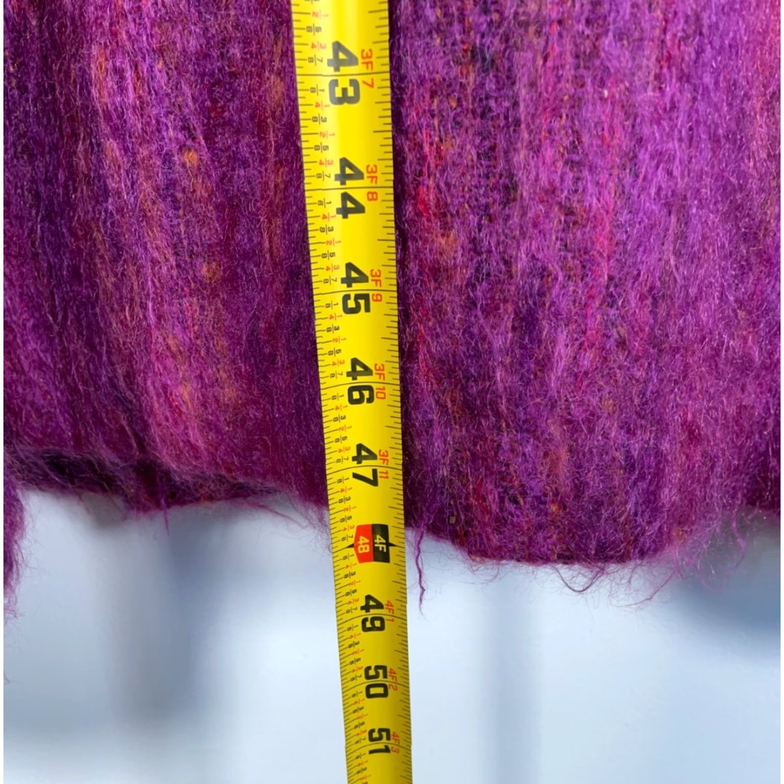 Vintage VINTAGE The Limited Overcoat Coat Mohair Wool Blend Purple XL Women’s Long Button Front Pockets Lined 60s Boho Classic Preppy USA Made Size XL / US 12-14 / IT 48-50 - 7 Thumbnail