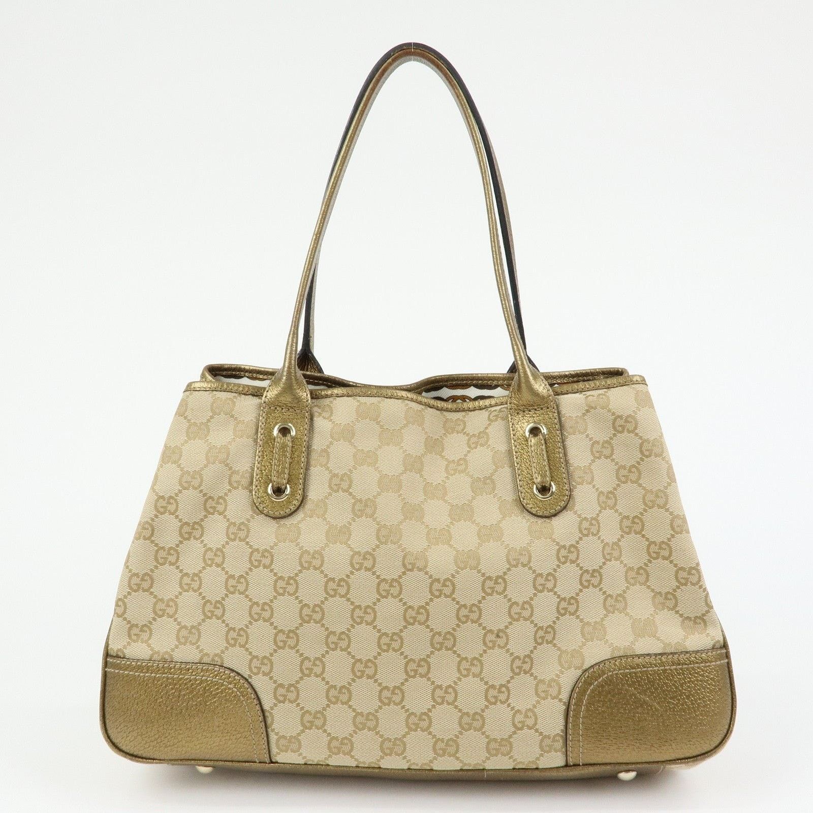 Gucci Gucci Princy GG Canvas & Leather Shoulder Bag Beige Size ONE SIZE - 2 Thumbnail