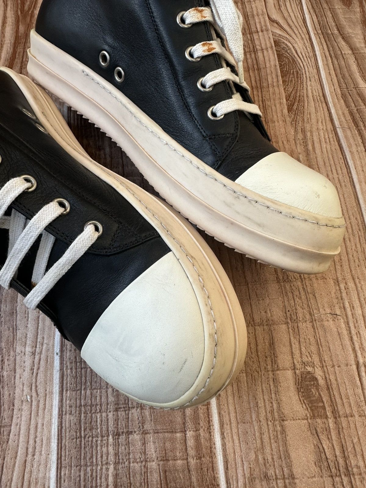 Rick Owens Rick Owens SS16 Leather Mainline Ramones Calf Leather Size US 8.5 / EU 41-42 - 10 Thumbnail