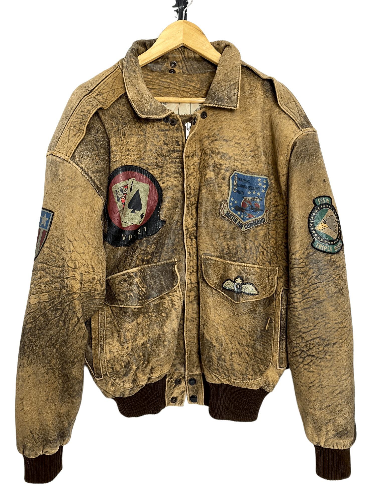 Vintage 🔥Vintage Leather Jacket Matin Air Commmand🔥 Size US L / EU 52-54 / 3 - 5 Thumbnail