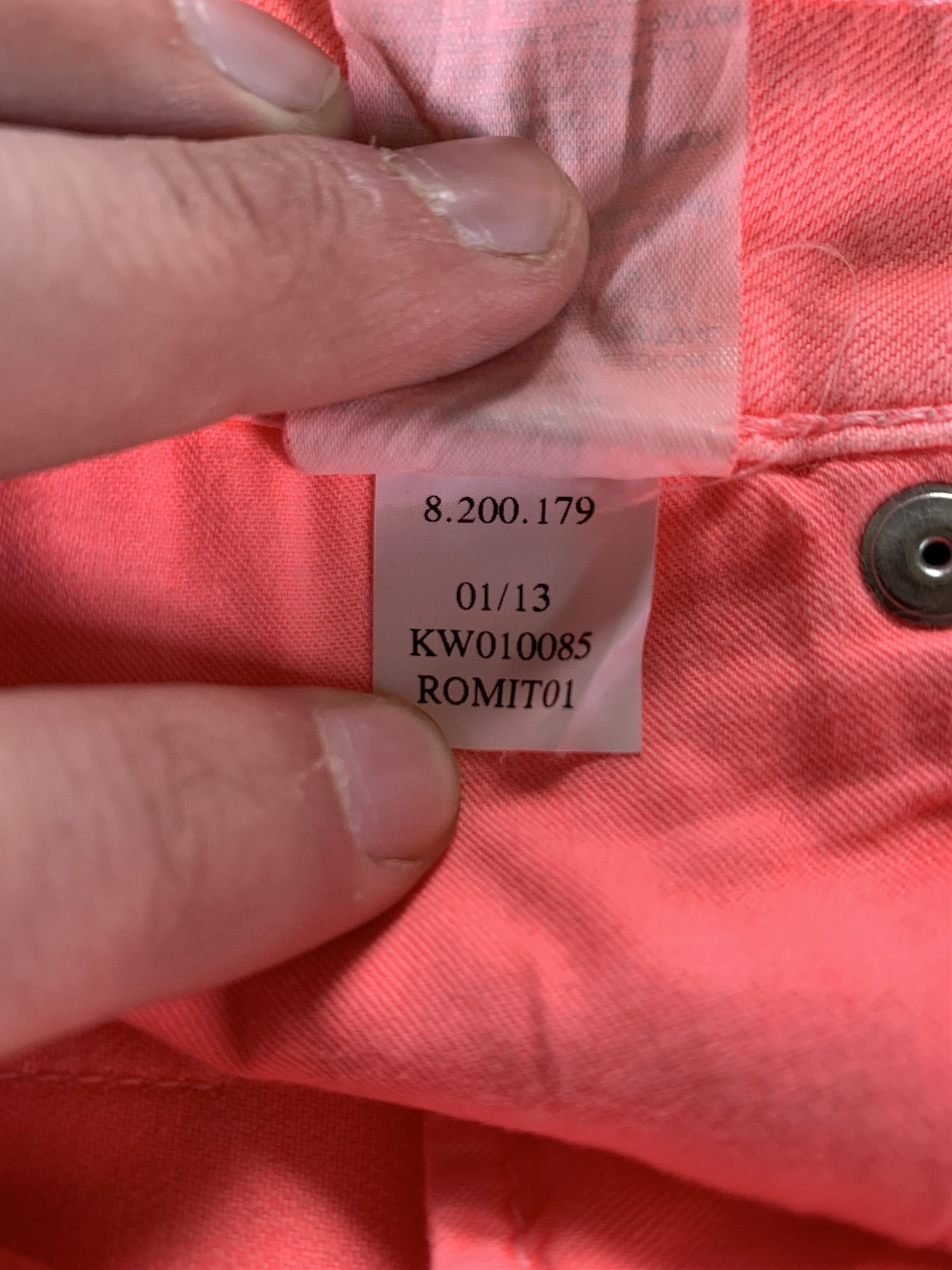 Karl Lagerfeld × Vintage Karl Lagerfeld Womens Skinny Pink Jeans Size 26" / US 2 / IT 38 - 7 Thumbnail