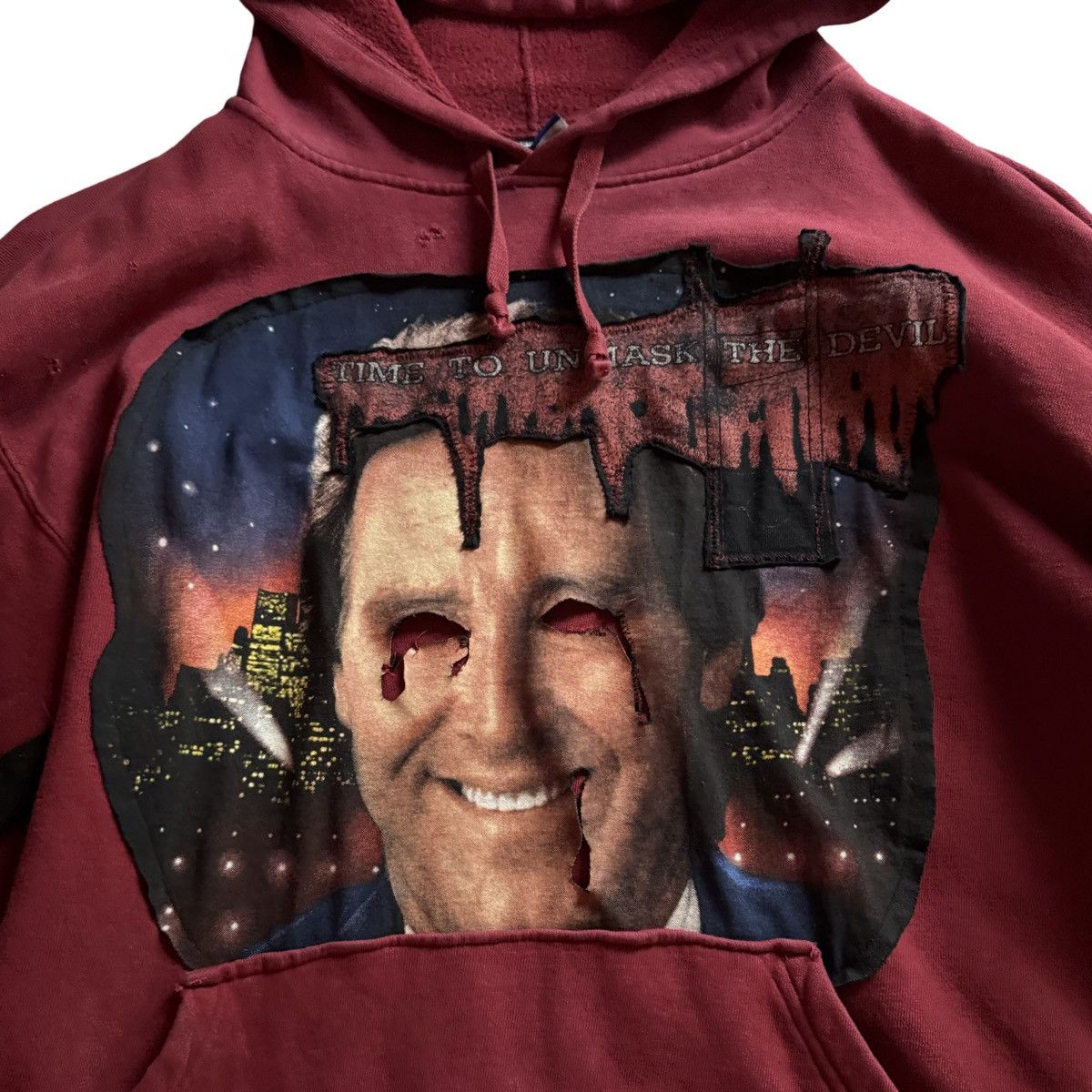 Handmade Custom red graphic hoodie Size US M / EU 48-50 / 2 - 3 Thumbnail