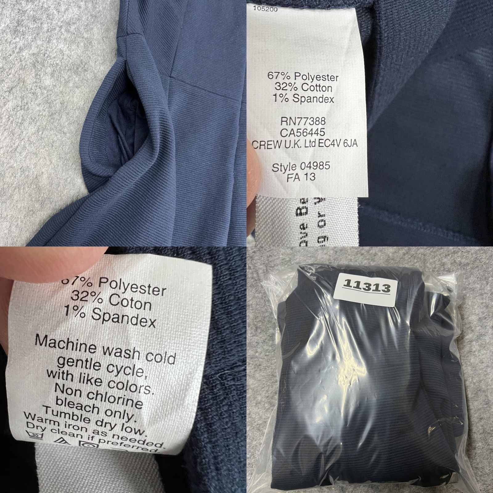 Madewell Madewell Dress Womens 10 Navy Colorblock Fit & Flare Pockets Crew Neck Short Sleeve Office Workwear Size L / US 10 / IT 46 - 9 Thumbnail