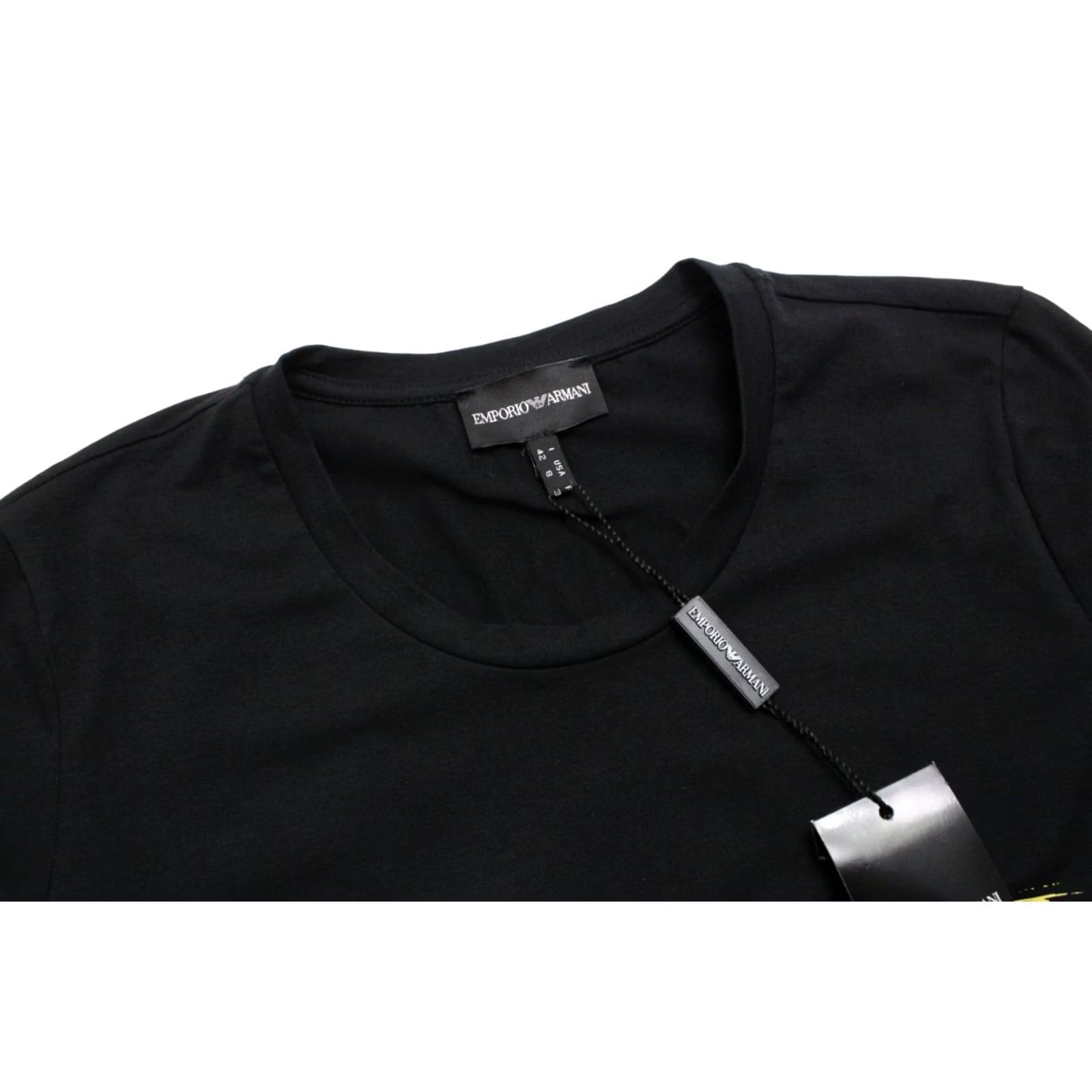 Emporio Armani Emporio Armani Barcelona T-Shirt Women's UK 12 Black Pullover Round Neck Stretch Shirt Ladies Brown? Size XL / US 12-14 / IT 48-50 - 4 Thumbnail