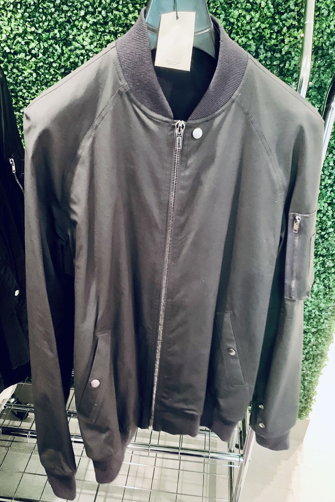 Rick Owens RICK OWENS SS18 DIRT RAGLAN FLIGHT BOMBER JACKET GRAY EU54 Size US L / EU 52-54 / 3 - 2 Thumbnail
