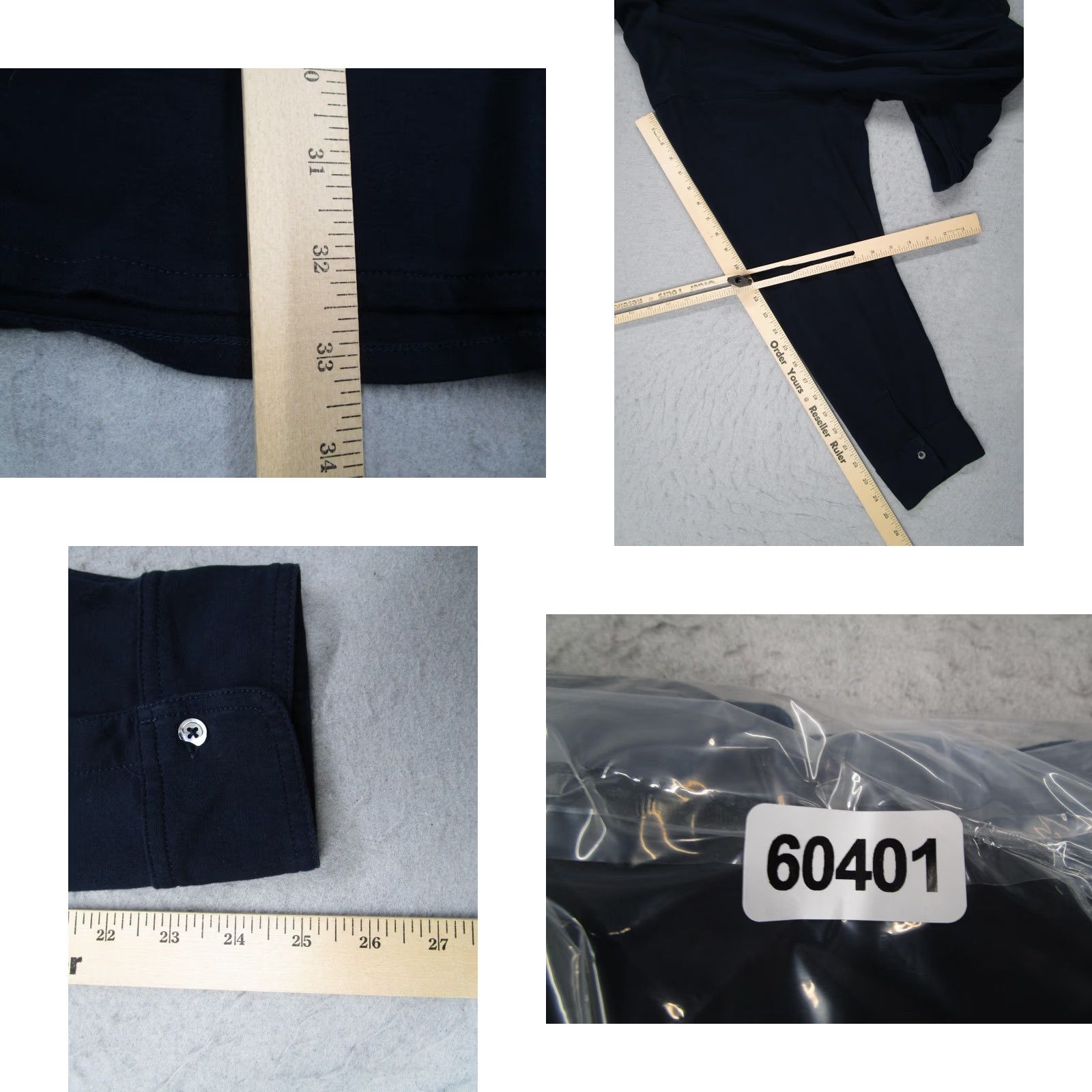 Polo Ralph Lauren Polo Ralph Lauren Shirt Mens 3XLT Navy Blue Long Sleeve Button Front Cotton Size US XXL / EU 58 / 5 - 8 Thumbnail