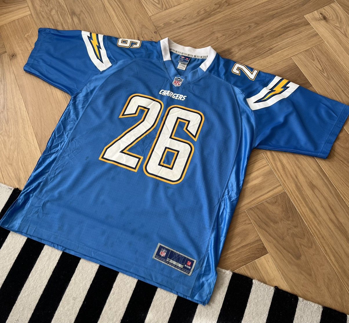 NFL Los Angeles chargers powder blue Jersey Flowers 26 Size US XL / EU 56 / 4 - 6 Thumbnail