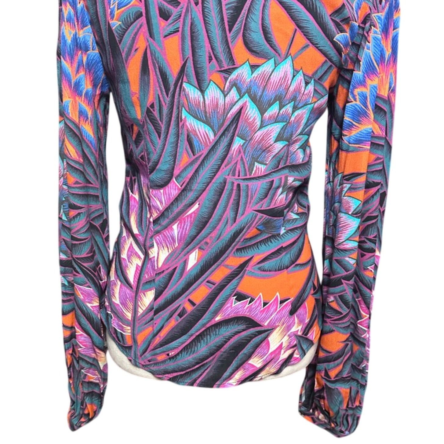 Mara Hoffman Mara Hoffman Blouse Bishop Sleeve Tie Long Sleeve Multi S Size S / US 4 / IT 40 - 7 Thumbnail