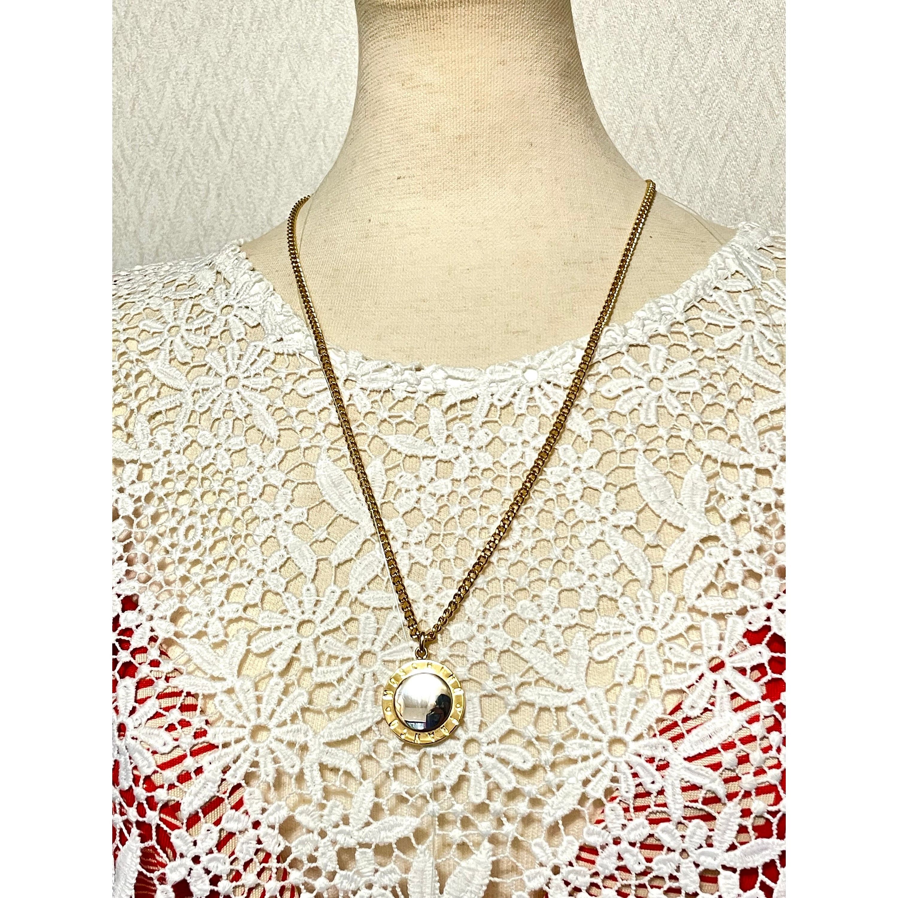 Moschino Vintage Moschino chain necklace with round logo top Size ONE SIZE - 7 Thumbnail