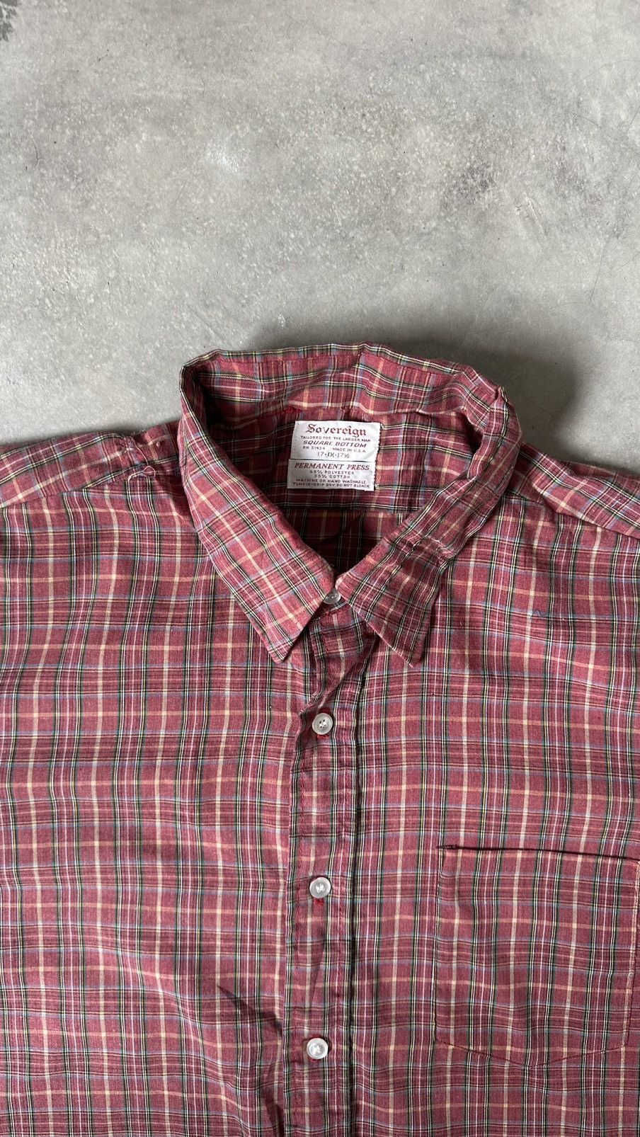 Sovereign Code VINTAGE SOVEREIGN CHECKERED MADE IN USA 70S SHIRT Size US XL / EU 56 / 4 - 5 Thumbnail