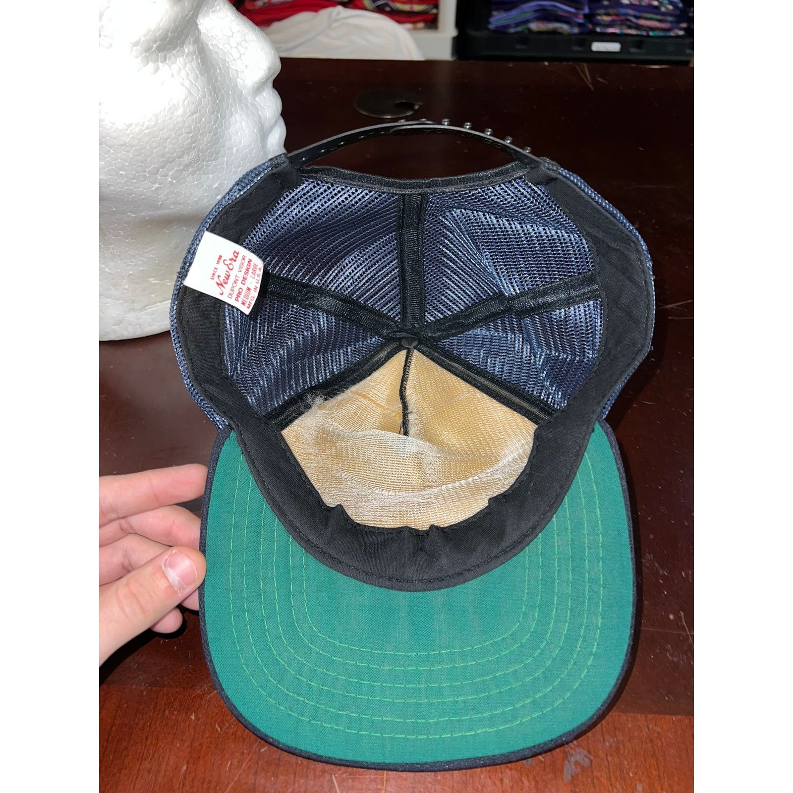 New Era Vintage Police Snapback Trucker Mesh Hat Cap New Era VTG Size ONE SIZE - 8 Thumbnail